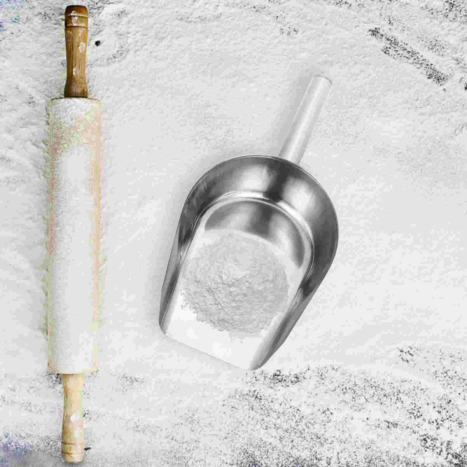 

Stainless Steel Ice Supermarket Kitchen Flour Scoop Multi-functional Durable Large Mini Fridge