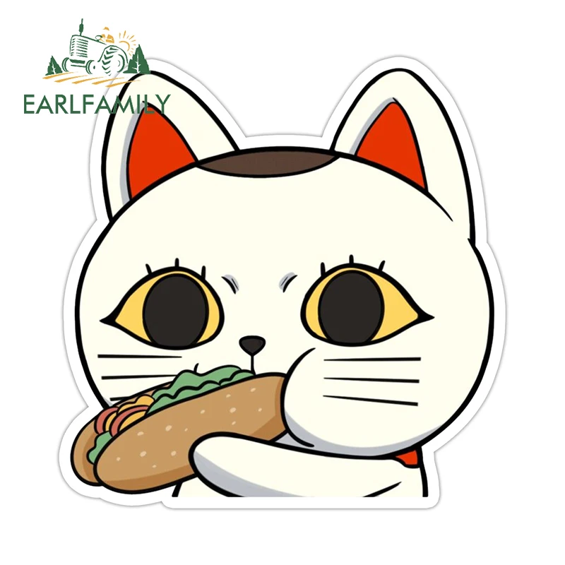 EARLFAMILY для аниме Turbo Granny, автомобильные наклейки, забавные наклейки с мультяшным котом для доски для серфинга, красивые водонепроницаемые виниловые защитные наклейки для двери автомобиля для творчества lori картина по номерам аниме красивые сны