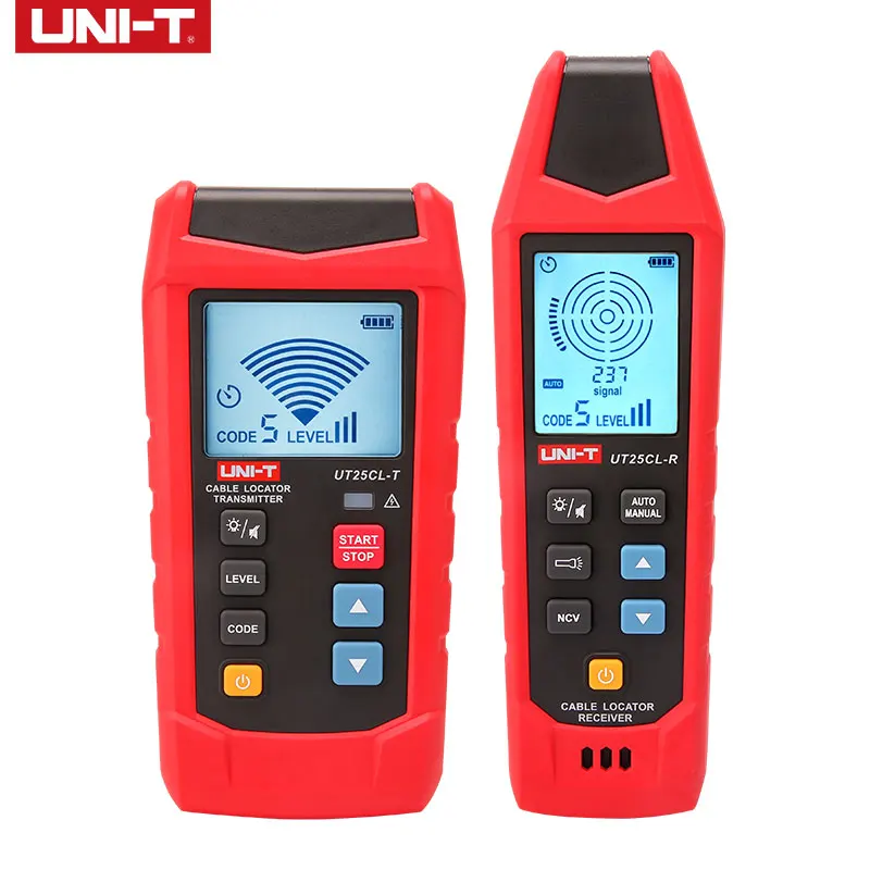 Фото UT25CL UNI-T Ручной локатор кабелей NCV, бесконтактный электрический тестер, детектор электробезопасности, трассировщик подземных кабельных путей A48 №1