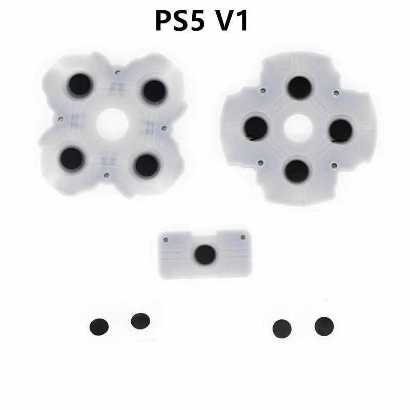 2 комплекта силиконовых резиновых кнопок проводящие накладки для контроллера PS5