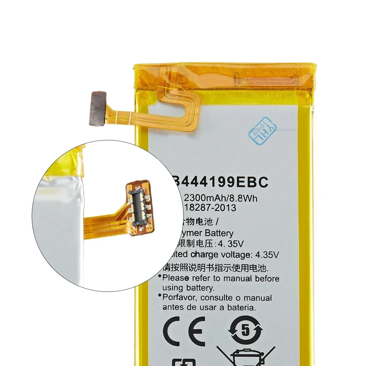 100% оригинал HB 444199 Аккумулятор EBC 2300 мАч для HUAWEI Ascend G660 G660-L75 L075 аккумуляторы