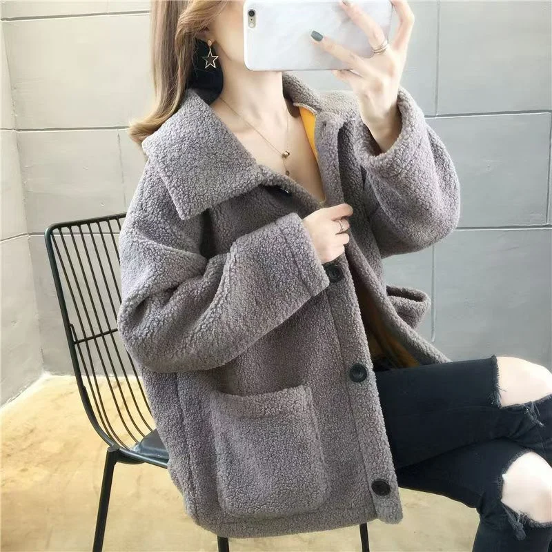 Свитер для отдыха на шерстяной подкладке женский осенне-зимний свитер в западном