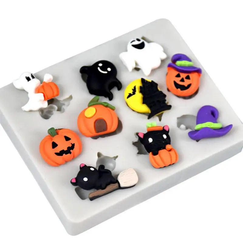 

Halloween Scary Baking Mold Food Grade Silicone Cake Decorating Mold Multi Shape Cookies Mold Best Chocolate Making Accessories