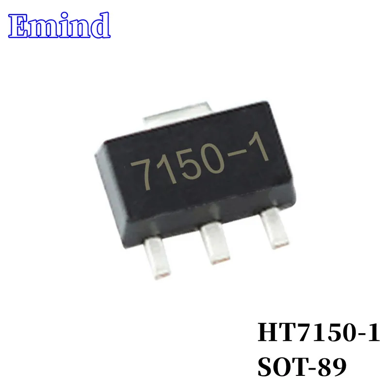 

100/200/500/1000/2000Pcs HT7150-1 7150-1 LDO SMD Low Dropout Regulator SOT-89 Low Power 3-terminal Regulator