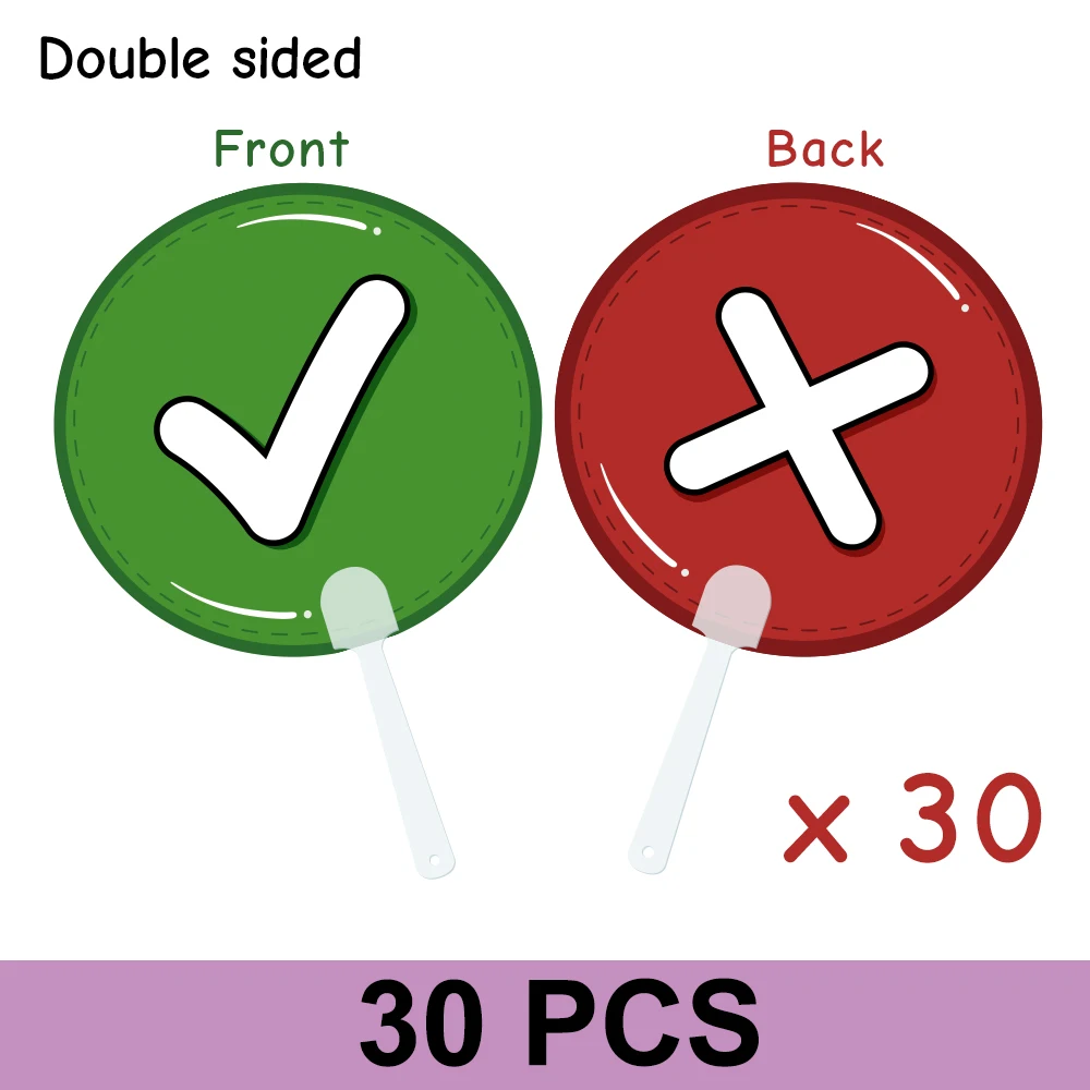 

Двусторонние пластиковые весла для голосования QKX