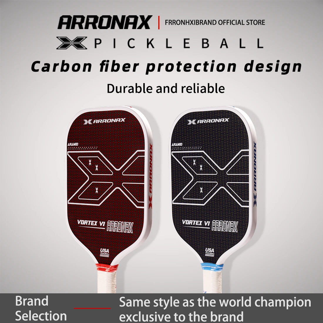 ARRONAX-Pickleball Paddle Карбоновая фрикционная поверхность 16 мм легкое весло с сотовым