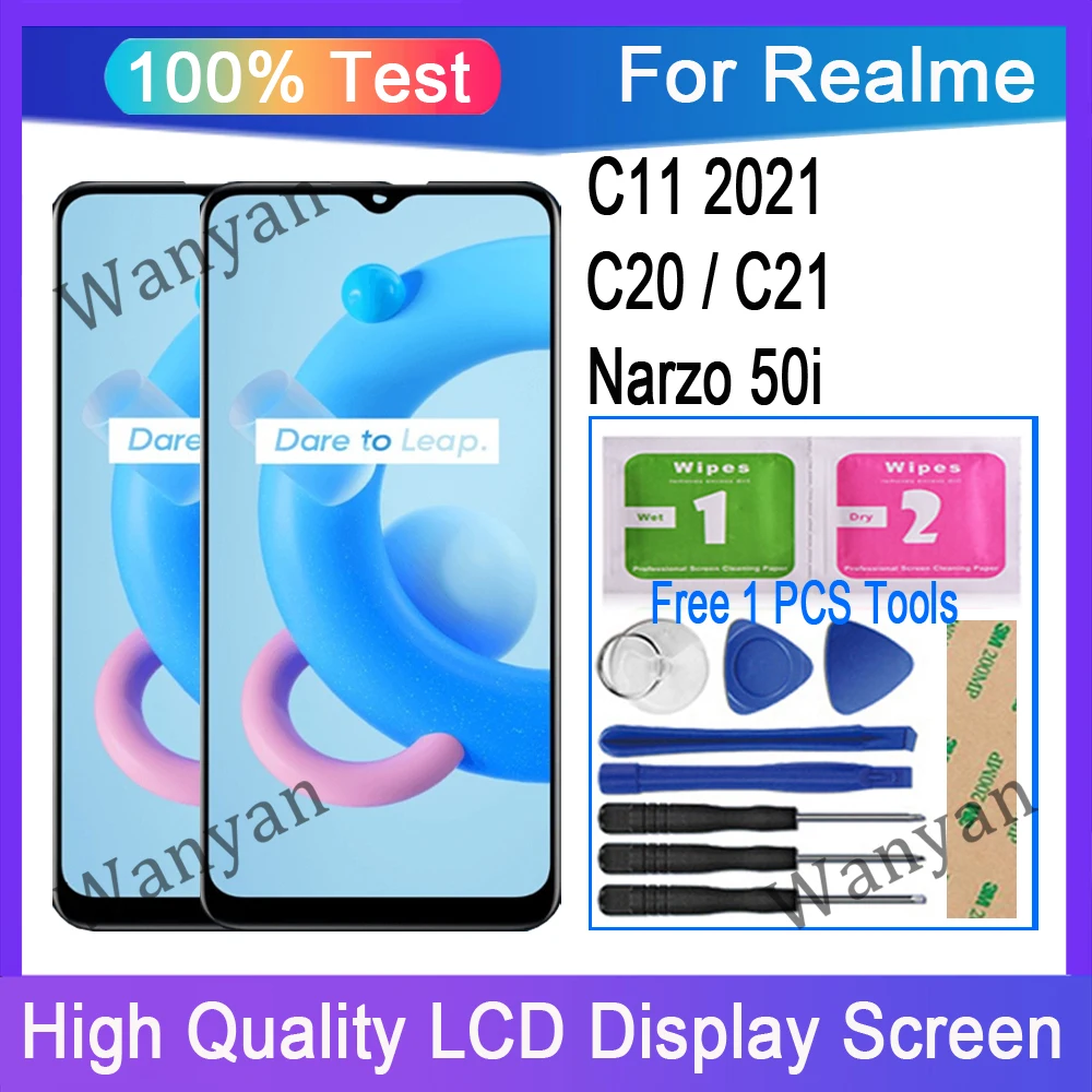 

Original For Realme Narzo 50i RMX3235 LCD Display Touch Screen Digitizer Replacement