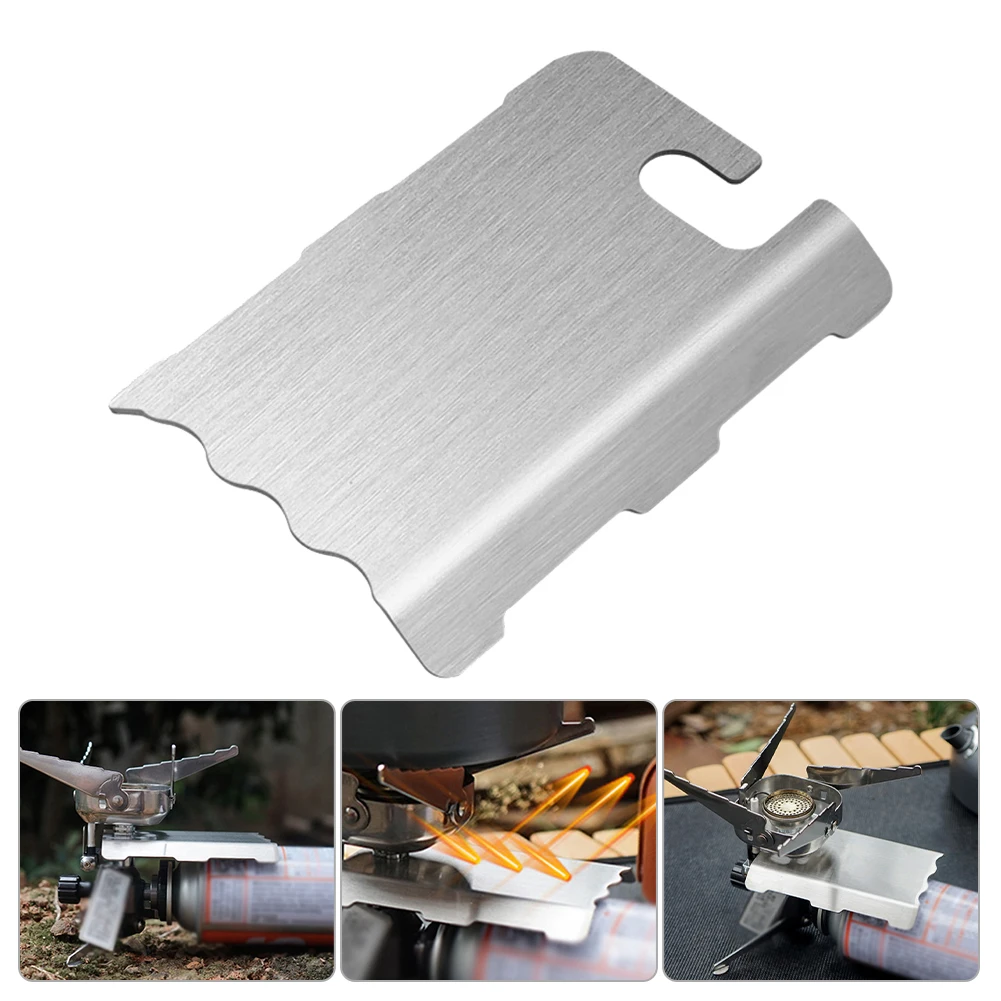 

Stainless Steel Outdoor Camping Cooker Heat Insulation Board Heat Shield Mountaineering Camping Stove Accessories for JCB Burner