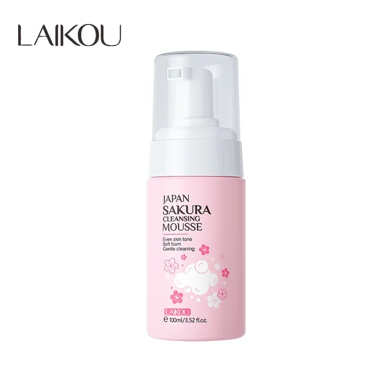 

LAIKOU женское очищающее средство для лица с цветком вишни, Корейская продукция для ухода за кожей лица, оригинальные продукты 100 мл