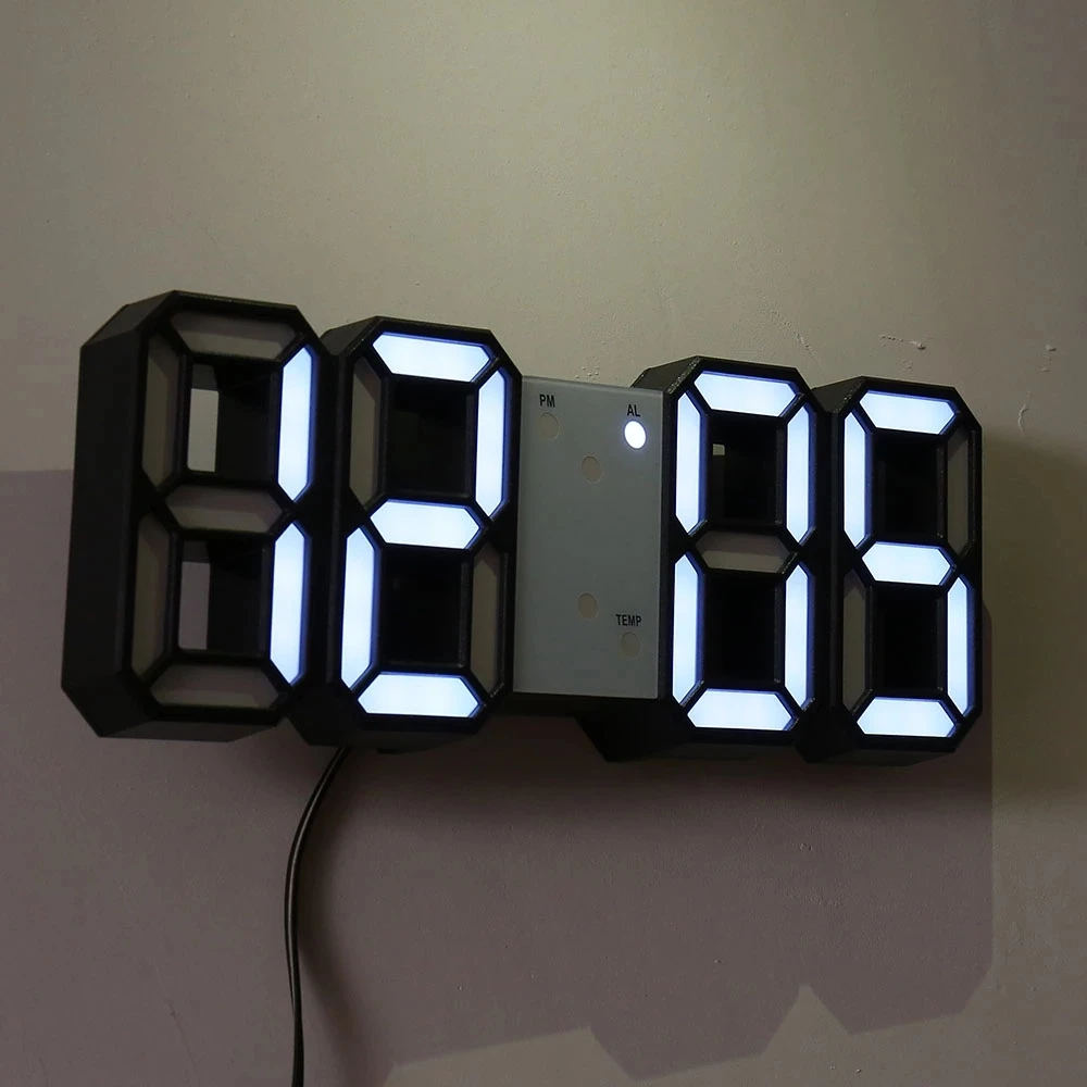

LED Digital Table Lamp Cute Lamp Clock Table Decor Lamp Large Digital Display Lamp Home Decoration Night Lamp 3D Table Lamp
