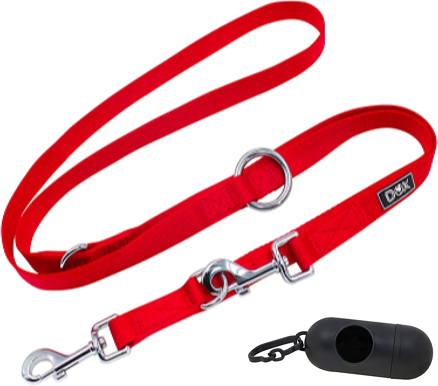 

Nylon Dog Leash 3way Adjustable 66 ft for Dogs Large Small Double Dog