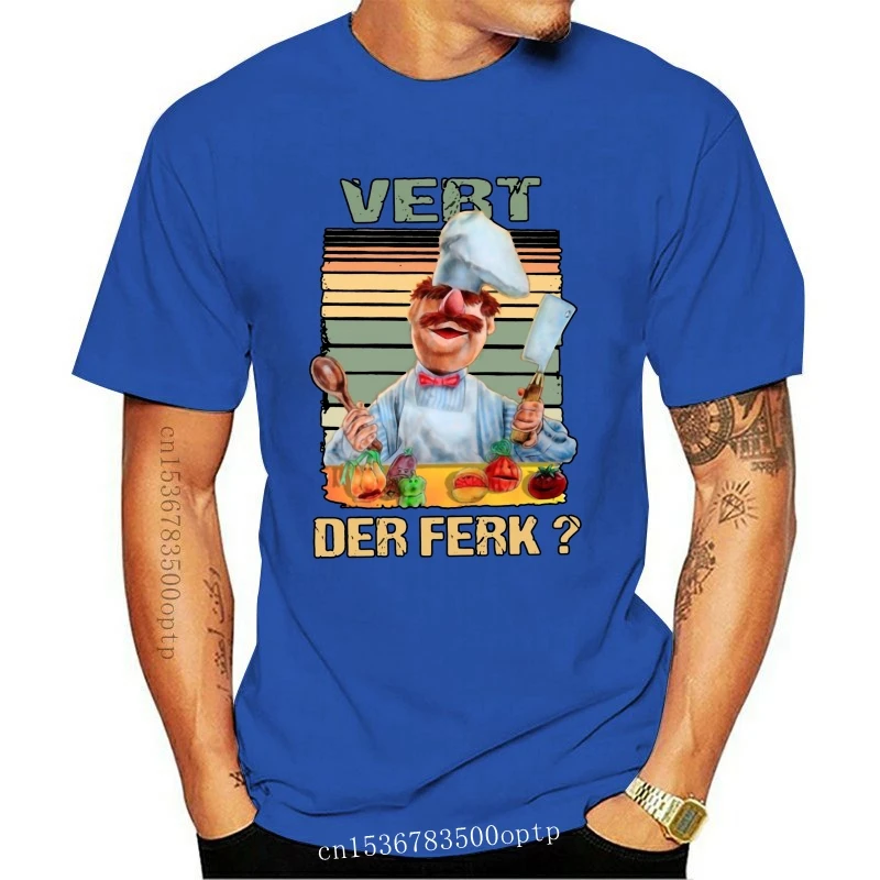 

Модная новинка, Шведский шеф-повар Vert Der Ferk, футболка для шоу Muppet