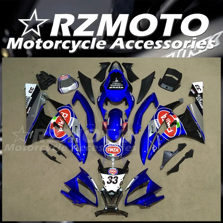 

4Gifts Injection Mold New ABS Whole Fairings Kit Fit for YAMAHA YZF-R6 R6 06 07 2006 2007 Bodywork Set Pata 33