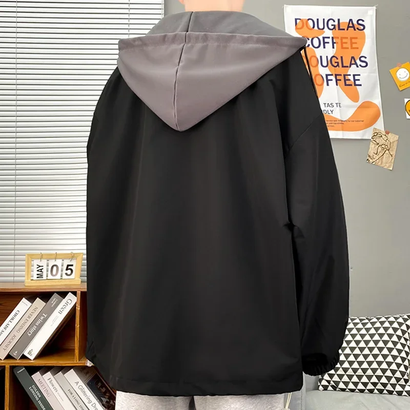 2024 весенне-осенняя новая куртка-илюзор из двух частей мужская универсальная