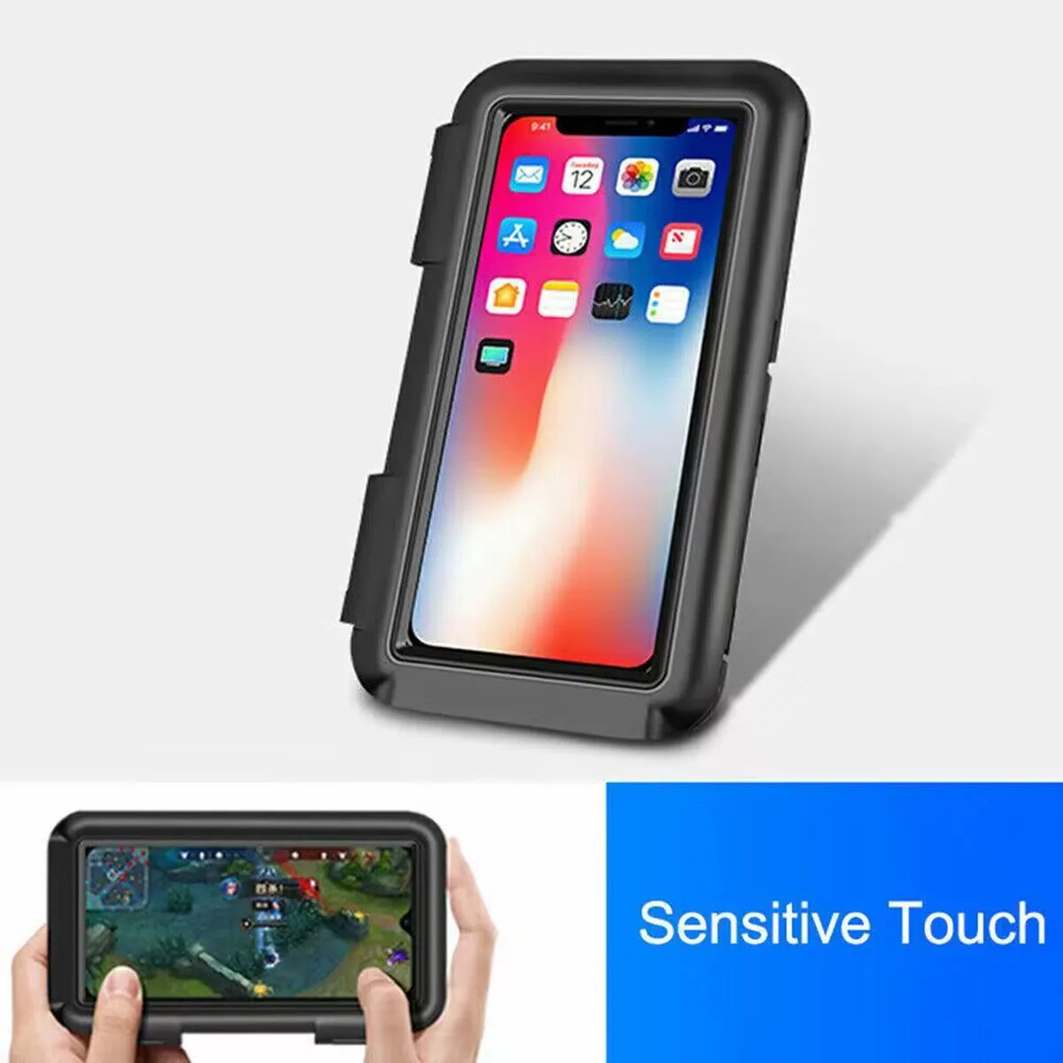 Крепление для велосипеда на 360 ° водонепроницаемый держатель всех мобильных