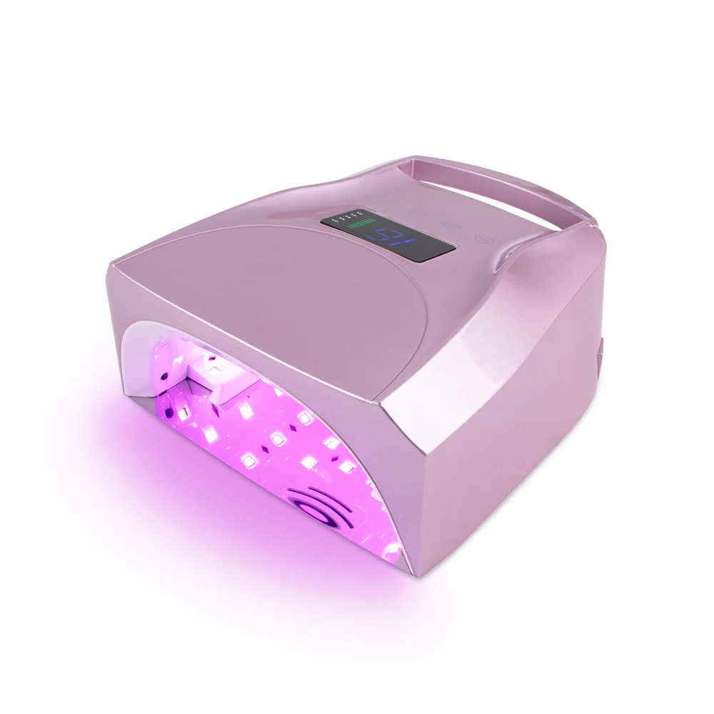 Red Light 96W Cordless UV LED Nail Lamp Manicure with Rechargeable Battery Nail Dryer Curing Gel Polish High Power For Thumb