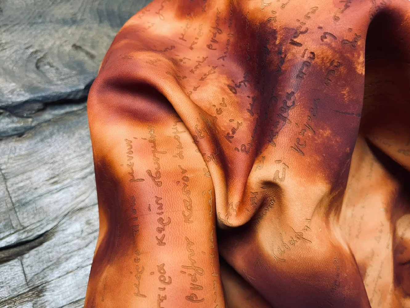 Любимая оленькая кожа!! Цветные чернила для лазерной стирки дизайнерская модель