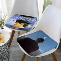 rene magritte decorative fabric cushion non slip living room sofa decor students stool tatami office cushion pads