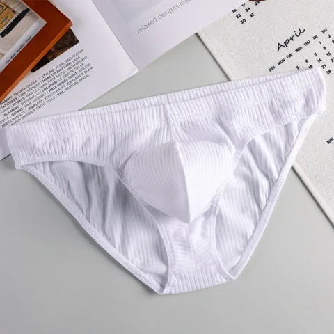 1 шт., сексуальное мужское нижнее белье, хлопковые трусы с резьбой, сексуальные U-образные дышащие трусы с низкой талией, спортивные U-образные выпуклые трусы