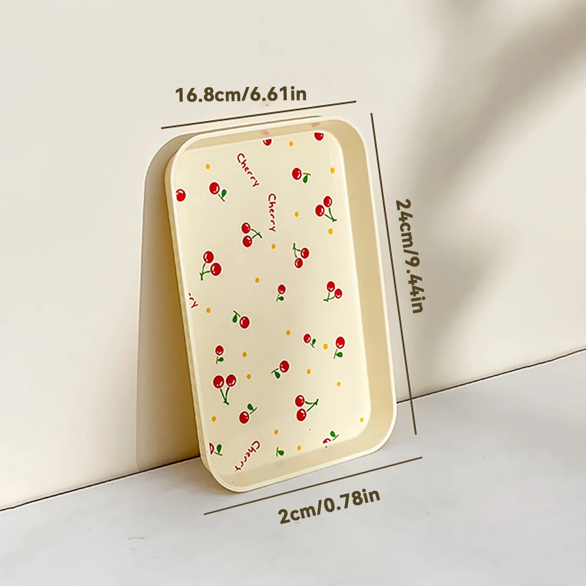 

Пластиковый поднос WORTHBUY с узором вишни