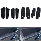 8 шт., накладки на панель салона автомобиля и подлокотник из микрофибры для VW Tiguan 2017 2018 2019