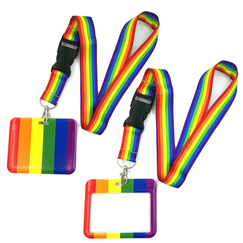 

Homosexuality Rainbow Color Neck Strap Lanyard for keys lanyard card ID Holder Key Chain for Gifts
