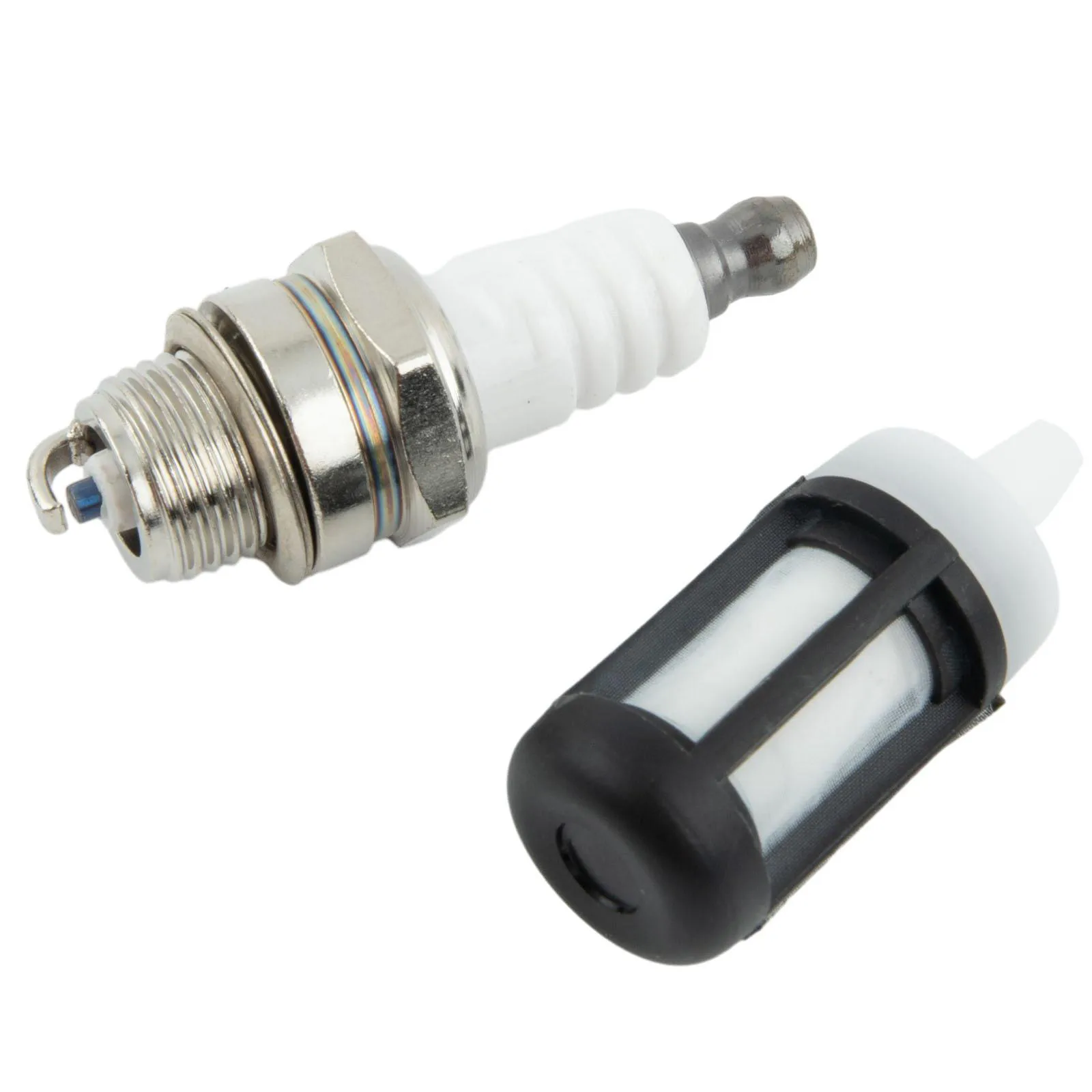 Деталь триммера топливный фильтр воздушный тянущий шнур металлический белый 4