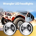 2 шт., автомобисветодиодный светодиодные фары для Jeep Wrangler CJ JK TJ LJ 4300K6000K 200W