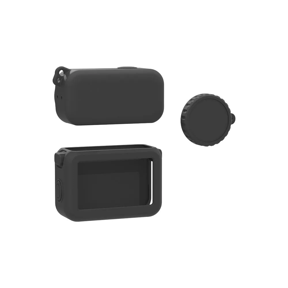 Фото Для корпуса камеры DJI OSMO NANO, полный защитный чехол, защитный чехол для объектива, силиконовый, черный, красный, синий №2