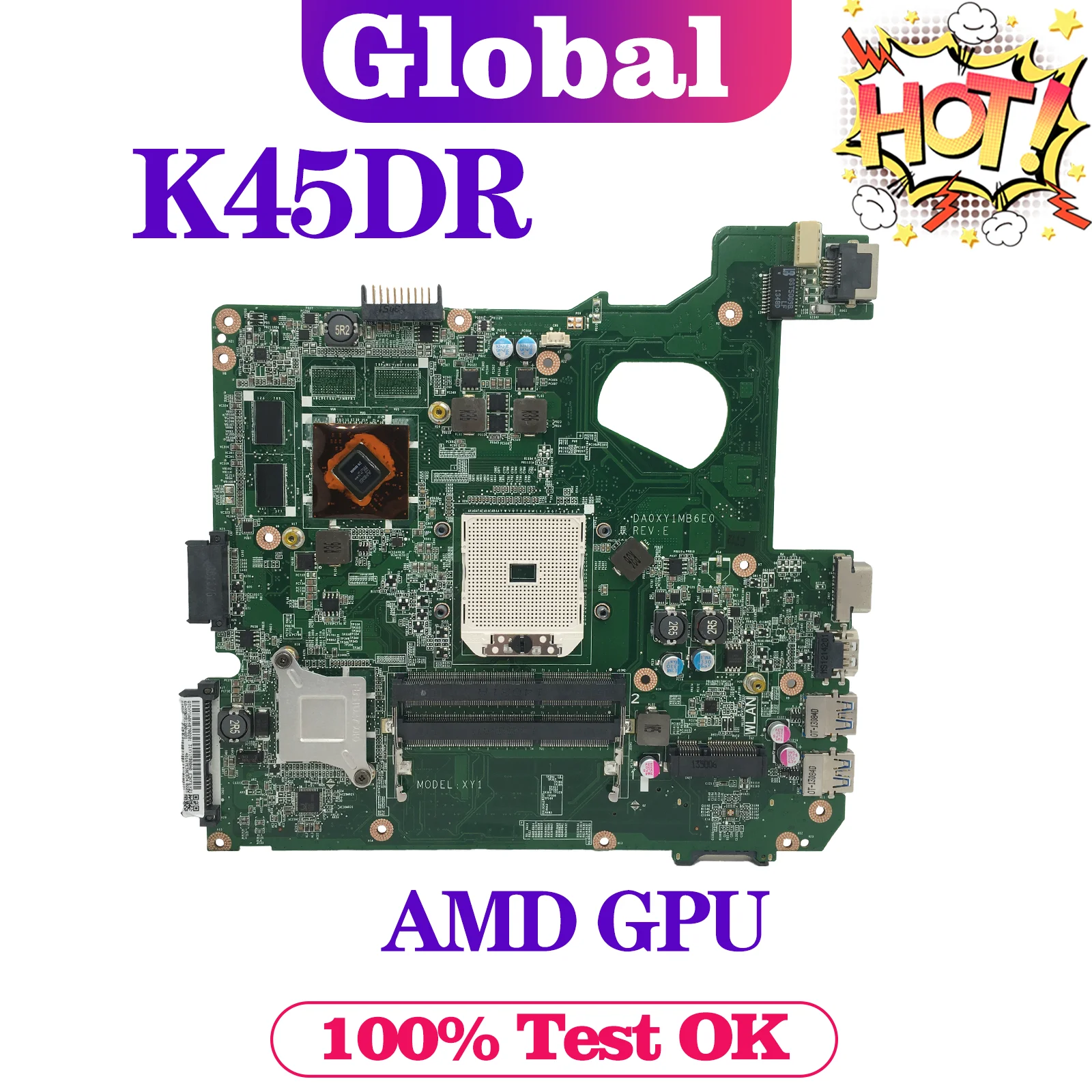 Материнская плата KEFU DA0XY1MB6E0 для ASUS K45DR K45D A45DR K45DE A45DE R400D R400DR, фотографический процессор Материнская плата KEFU DA0XY1MB6E0 для ASUS K45DR K45D A45DR K45DE A45DE R400D R400DR, фотографический процессор
