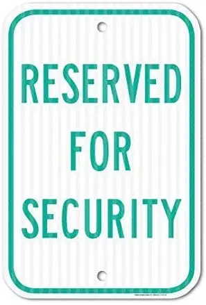 

Охранный парковочный знак, Настенный декор, жестяной знак 8x12