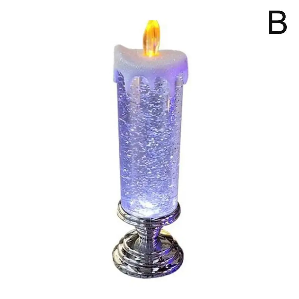 Новинка Светодиодная свеча яркая Рождественская лампа Беспламенное украшение