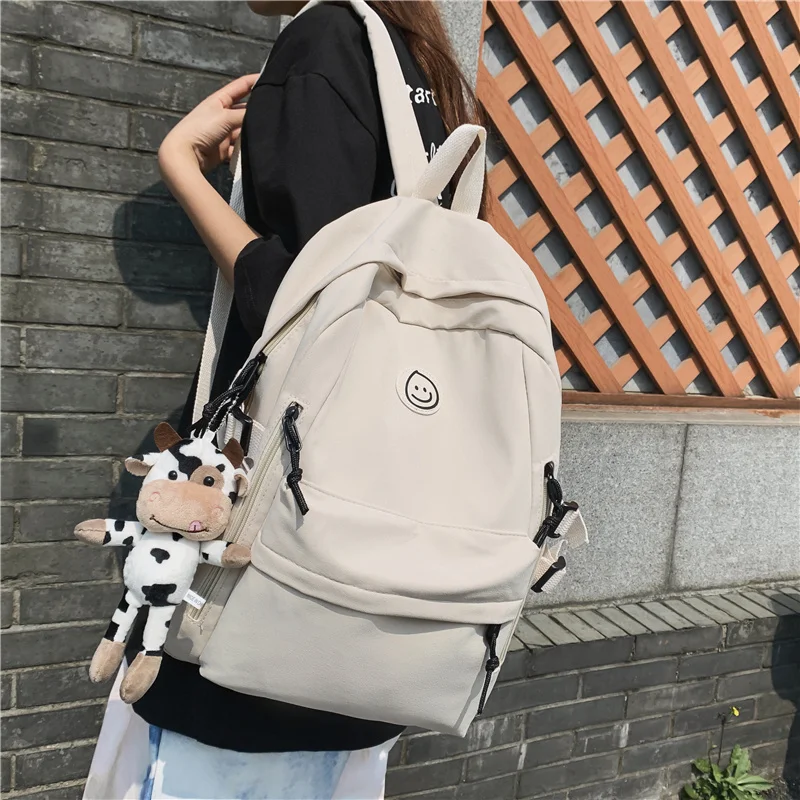 

New Multi-Pocket Female Backpack Large Capacity Book School Bag for Teenage Girls 2021 Student Women's Travel Rucksack Sac à Dos