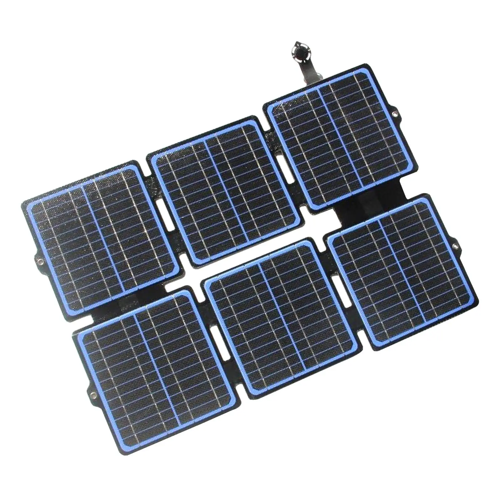 

IPX6 Waterproof Solar Charger 30W Generators Stations with 6 Panels Compact Portable Power Bank Camping Laptop Phone Camera