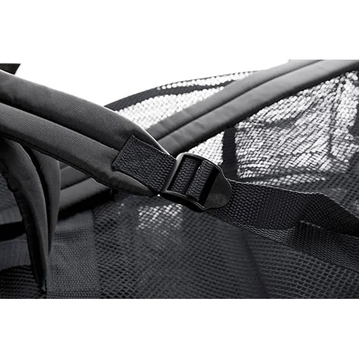 Mesh Transparent See Through Backpack - Black
