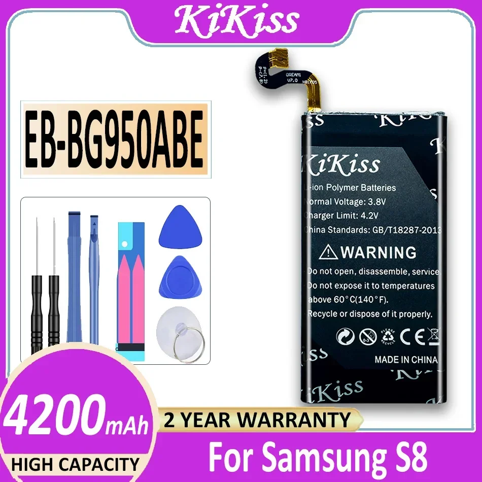 Аккумулятор KiKiss для мобильного телефона Samsung Galaxy S8/S8 Plus S8+ S8Plus EB-BG950ABE/EB-BG955ABE SM G950 G955