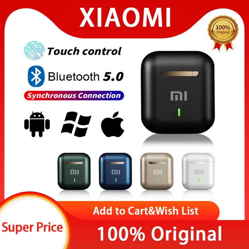 Беспроводные наушники Xiaomi J18, Bluetooth наушники TWS, высокое качество звука, водонепроницаемые, для геймеров, спортивные наушники, наушники