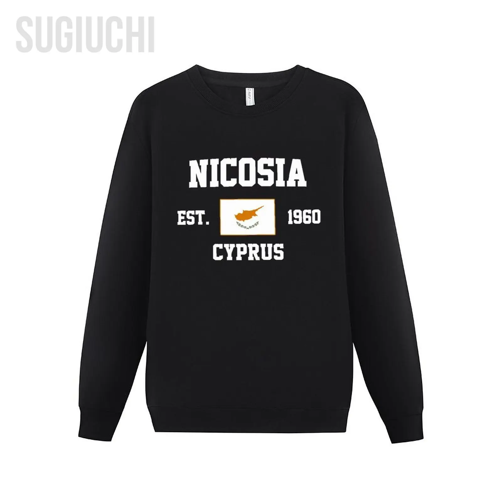

Men Women Hoodies Cyprus EST.1960 Nicosia Capital Hoodie Pullover Sweatshirts O-Neck Hip Hop Style Cotton Unisex