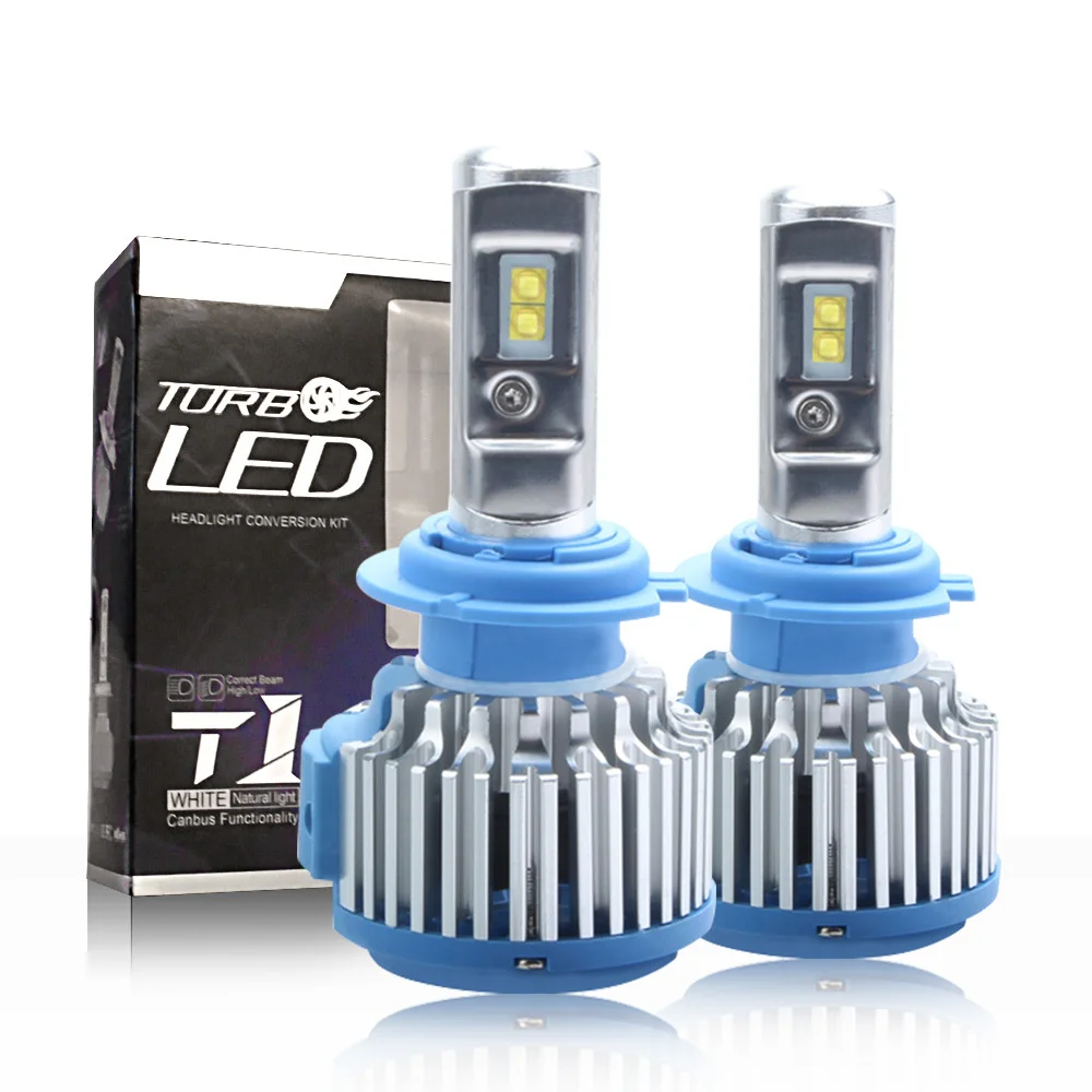 

Лампы для автомобильных противотуманных фар T1 Led H3 H4 H7 H11 H13 9004 9005 9006, 35 Вт, 9007 лм, 5 пар, 881 к, 10 шт.