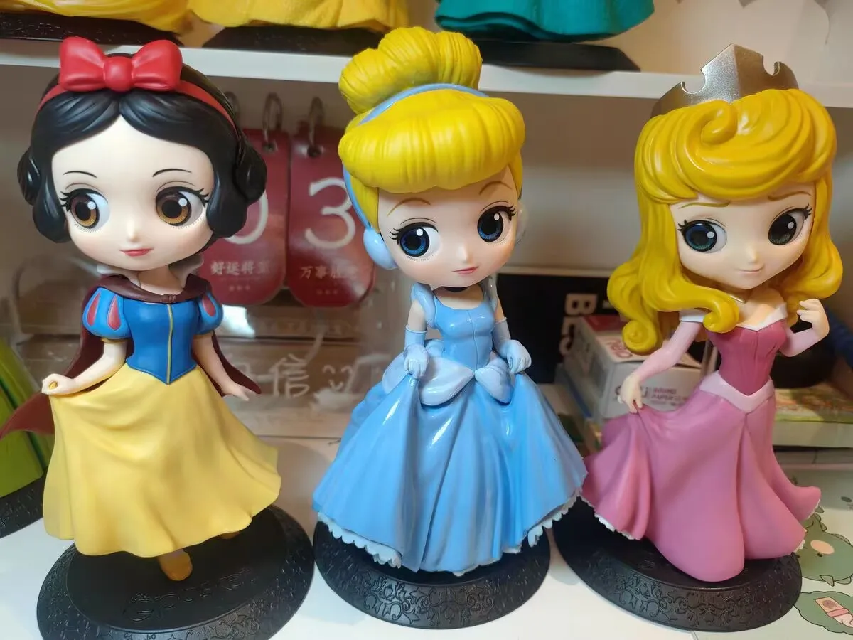 Фото Disney Frozen Princess Эльза Аннабель Q-Версия кукла игрушка аниме тематическое украшение автомобиля орнамент Коллекционная фигурка №4