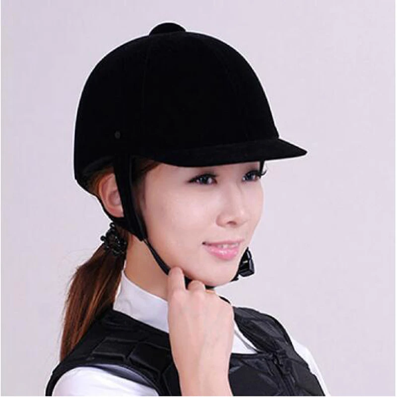 

Unisex Classic Hípica Velvet Horse Riding Equestrian Helmet Protective Gear Adjustable Equestrian Saddle For Horse Accessories