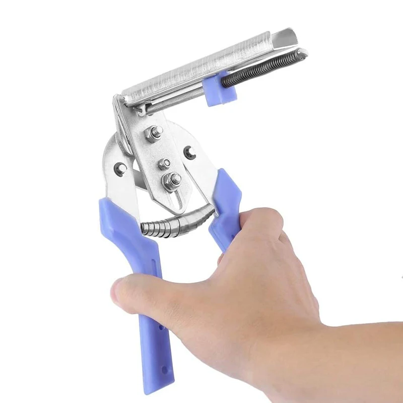 

1 Set Hog Ring Plier Tool and 600pcs M Clips Staples Chicken Mesh Cage Wire Fencing Caged Clamp Poultry Supplies