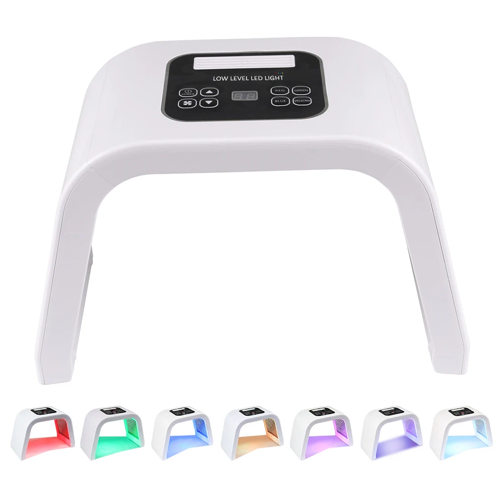 7-color PDT LED photon heating threatens face and body facial mask machine salon for household skin rejuvenation and acne skin