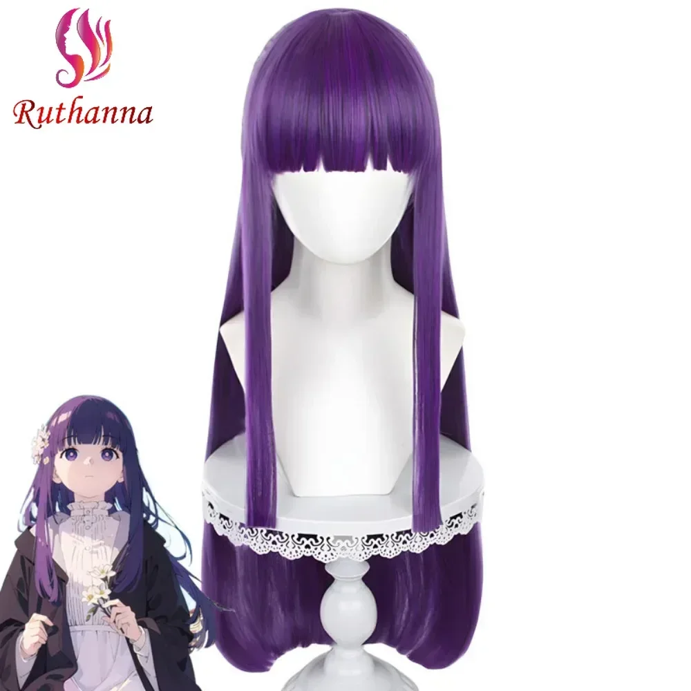 Косплей Phelen Beyond Journey's End Фиолетовый Тупая челка Синтетический длинный прямой