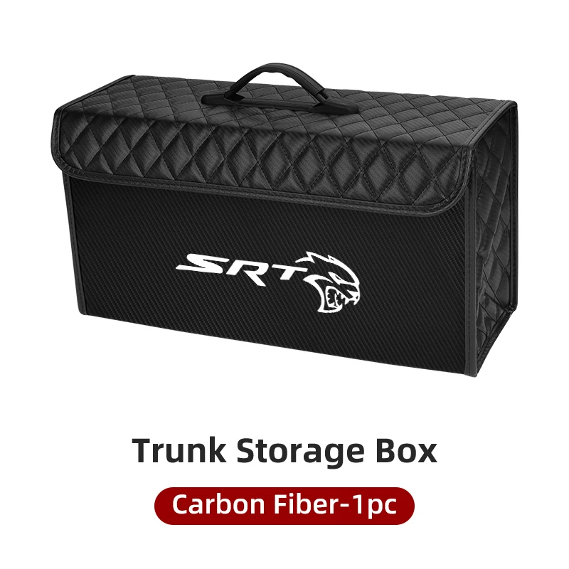

Кожаный органайзер для багажника автомобиля, складная сумка для хранения мелочей с крышкой для Dodge SRT Journey Charger Challenger Caliber Durango
