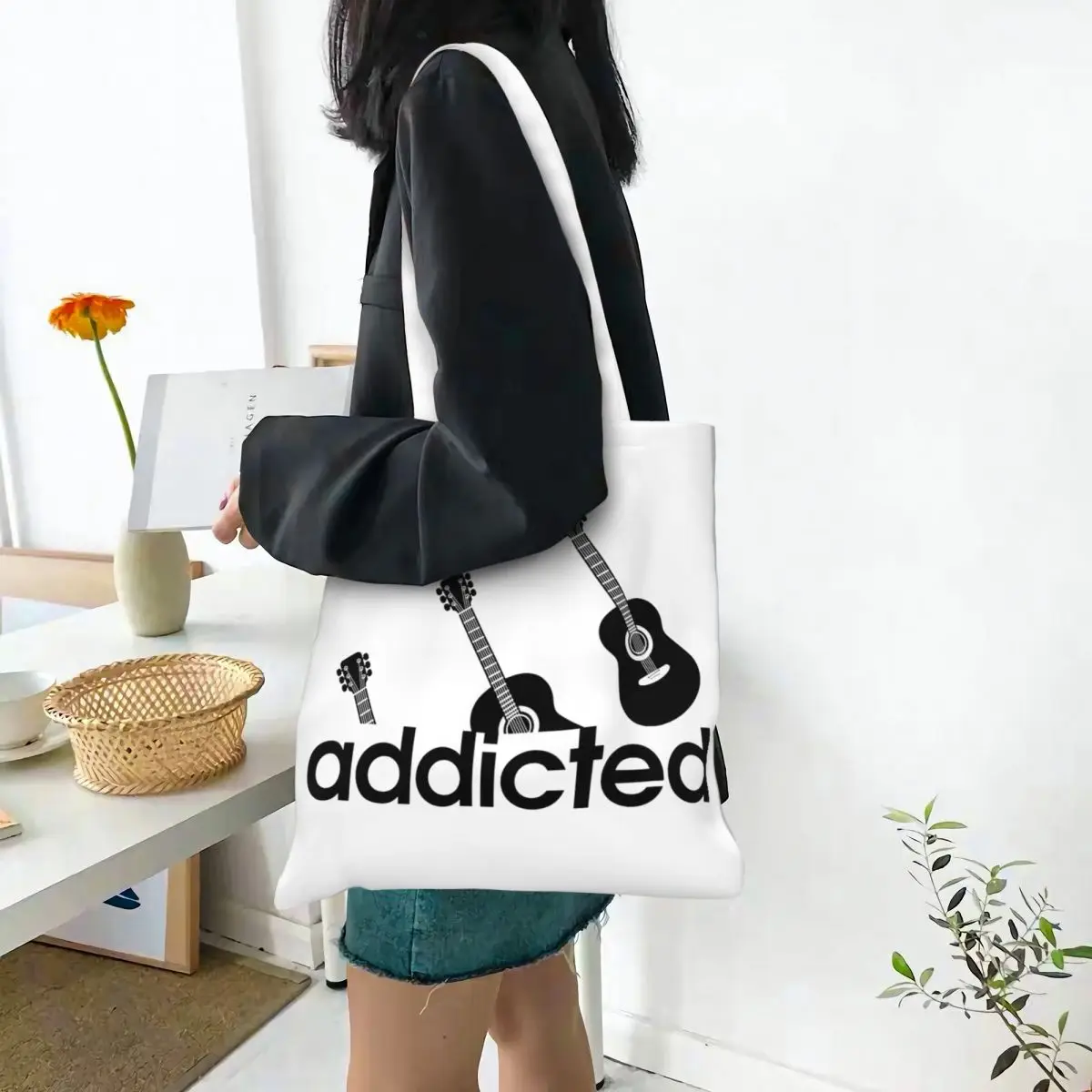 Холщовая Сумка-тоут для гитары музыки