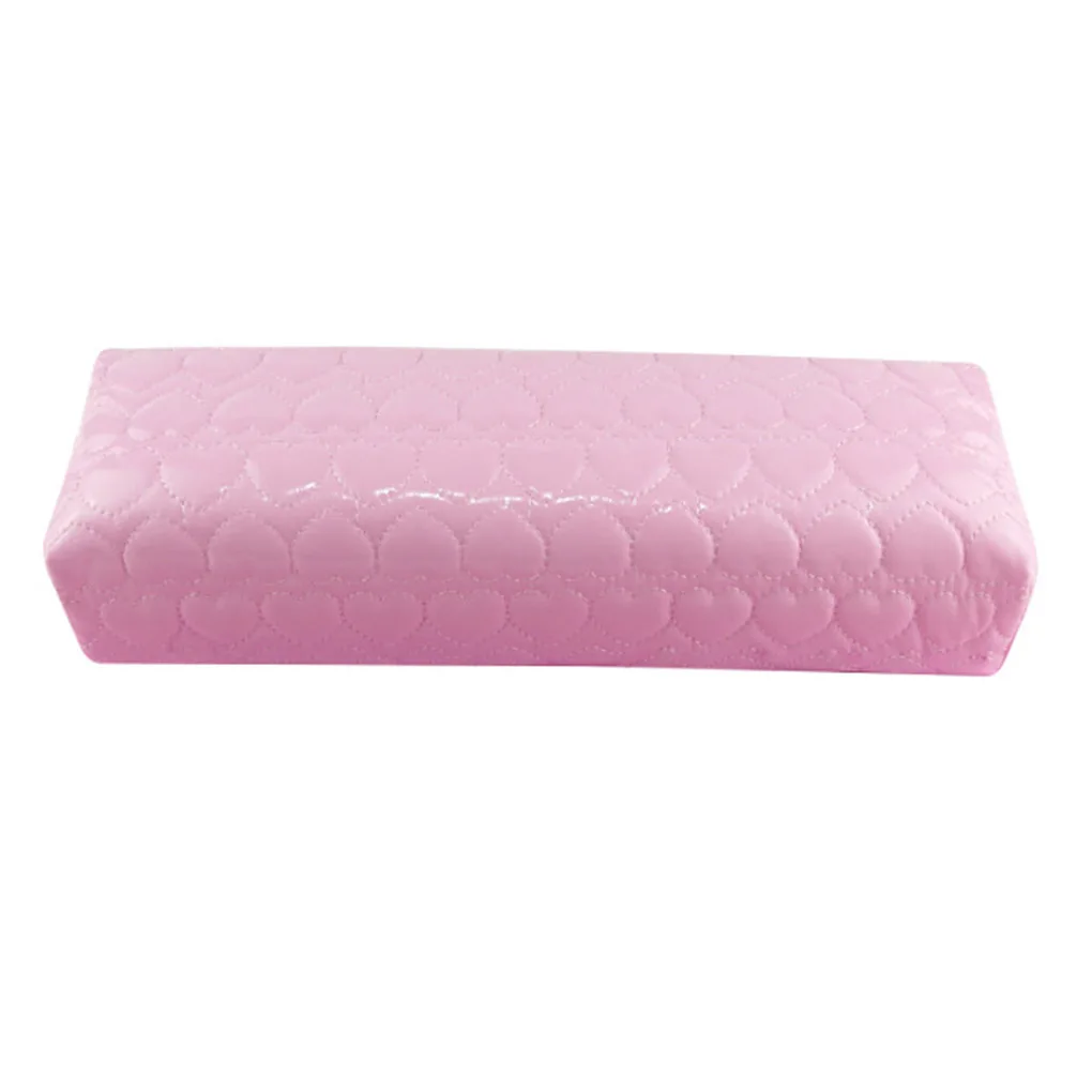 

Ручная Подушка-держатель для ногтей, мягкая искусственная кожа, губка, подставка для рук, сердце, Подушка для ногтей, аксессуары для маникюр...