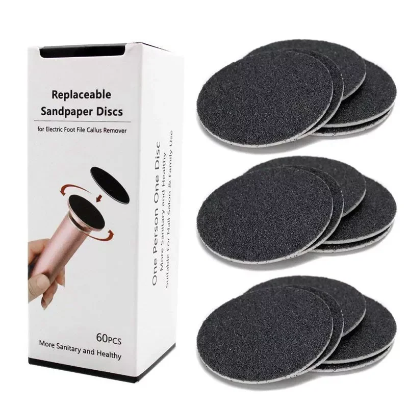 

SANQ 60pcs Replacement Sandpaper Disk Discs for Electronic Foot File Callus Remover Tool