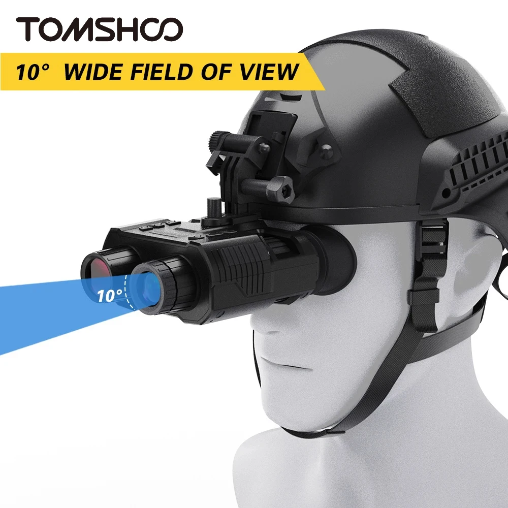 

Tomshoo 1080P Night Vision Goggles 8X Digital Zoom Infrared Head Mounted Night Vision Binoculars w 3D Display 250M Night Range