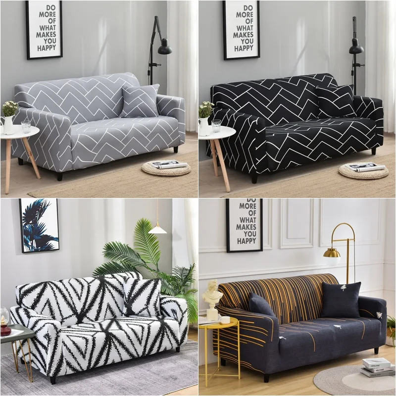 

1/2/3/4-местный эластичный чехол для дивана в гостиную, угловой чехол для кушетки L-образной формы, шезлонг, чехол для дивана, защита мебели